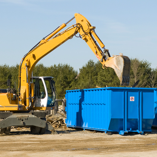 what size residential dumpster rentals are available in Mowrystown OH